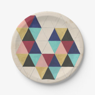 Geometric Pattern Play III Paper Plate