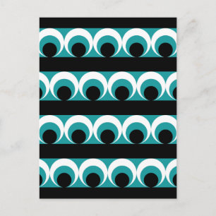 Geometric pattern postcard