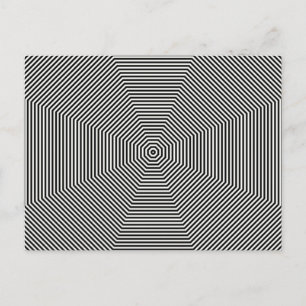 Geometric pattern postcard