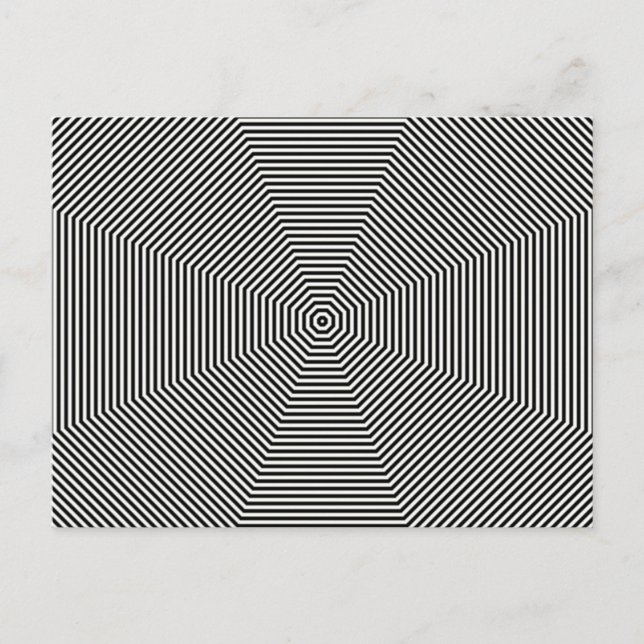 Geometric pattern postcard (Front)