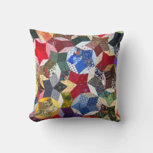 Geometric Pattern Quilt Multi Colour Throw Pillow