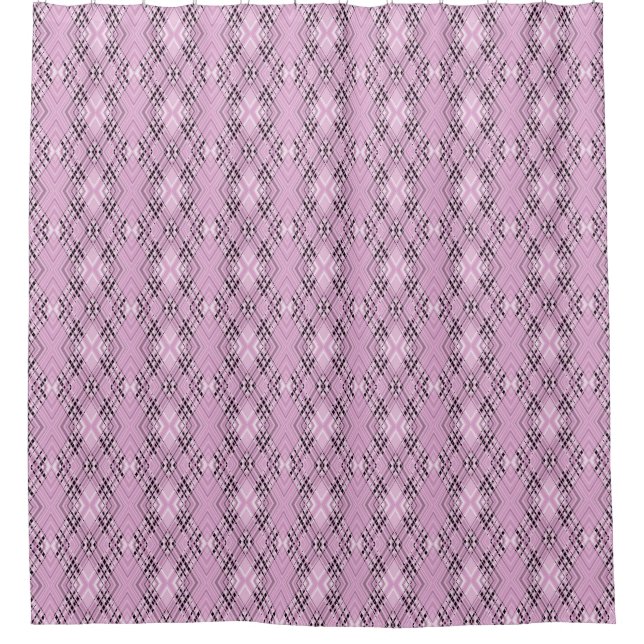 Geometric pattern retro pink diamonds (Front)