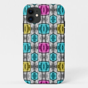 Geometric pattern retro sixties iPhone 11 case