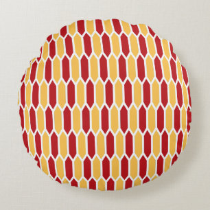 Geometric Pattern Round Pillow