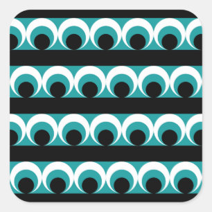 Geometric pattern square sticker