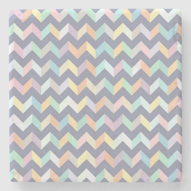 Geometric Pattern Stone Coaster (Front)