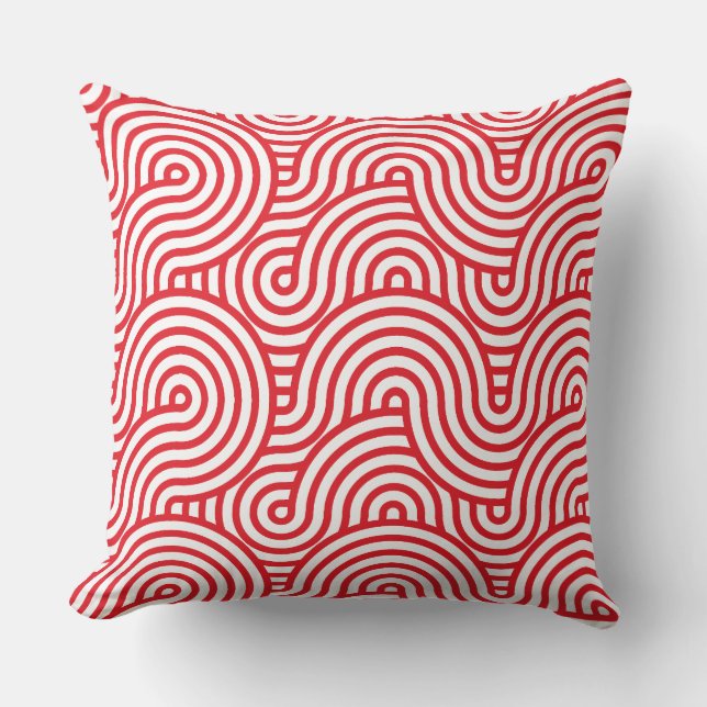 Geometric Pattern Throw Pillow (Front)