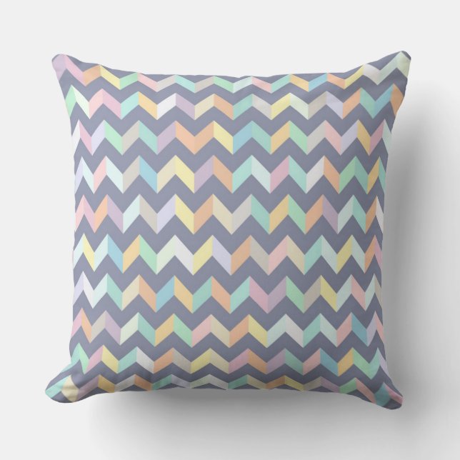 Geometric Pattern Throw Pillow (Front)