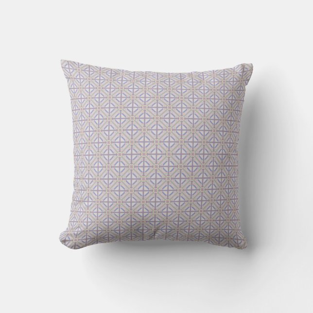 Geometric Pattern Throw Pillow (Front)