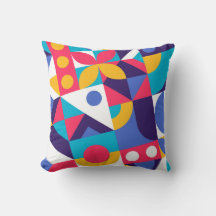 Geometric Pattern Throw Pillow – Modern Home Decor