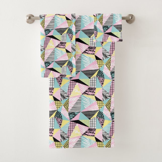 Geometric Pattern towel set (Insitu)