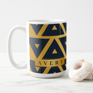 Geometric pattern Triangle Personalized Coffee Mug