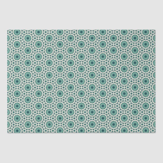 Geometric Patterned Christmas Stars 8 Tissue Paper (Front)
