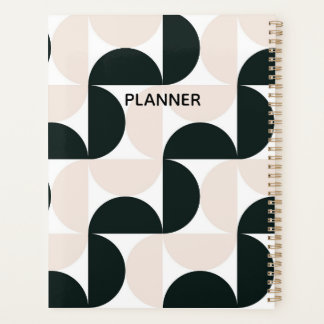 Geometric patterned notebook planner