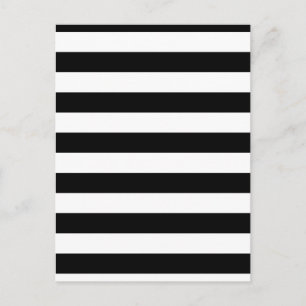 Geometric Patterns Black and White Stripes Postcard