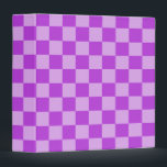 Geometric Patterns in Purple and Light Purple Binder<br><div class="desc">A vibrant purple and light purple checkerboard pattern with alternating squares. The design is bold,  geometric,  and evenly distributed,  creating a dynamic visual effect.</div>