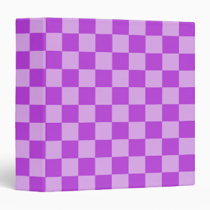 Geometric Patterns in Purple and Light Purple Binder