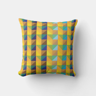 Geometric patterns throw pillow