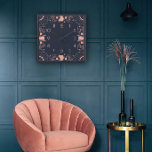 Geometric perfection in an Art Deco Square Wall Clock<br><div class="desc">Geometric perfection,  golden elegance,  and pure vintage charm. Perfect for the design lover with classic taste.</div>