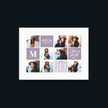 Geometric photo graduation personalized gift canvas print<br><div class="desc">Geometric photo graduation personalized gift. Colour can be changed. Part of a collection.</div>