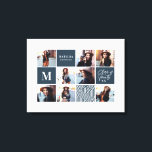 Geometric photo graduation personalized gift canvas print<br><div class="desc">Geometric photo graduation personalized gift. Colour can be changed. Part of a collection.</div>