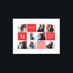 Geometric photo graduation personalized gift canvas print<br><div class="desc">Geometric photo graduation personalized gift. Colour can be changed. Part of a collection.</div>