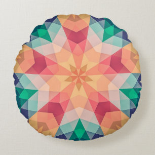 Geometric Photography Geometric Art Design Metal O Round Pillow