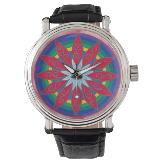 Geometric pinata flower watch (Front)