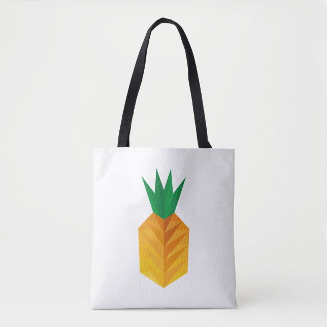 Geometric Pineapple Tote Bag (Front)