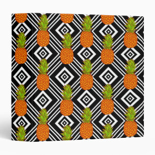 Geometric Pineapples Binder