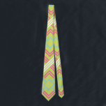 Geometric Pink and lime Vintage Wedding Tie<br><div class="desc">Any Tie that isn't printed front and back can be customized by you to have the print on the back side too.  Just click customize more and select all and copy and then select the back side and paste.</div>