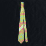 Geometric Pink and lime Vintage Wedding Tie<br><div class="desc">Any Tie that isn't printed front and back can be customized by you to have the print on the back side too. Just click customize more and select all and copy and then select the back side and paste.</div>