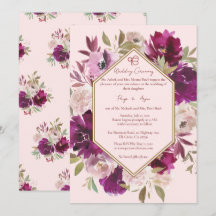 Geometric Pink Floral Sikh Ik Onkar Wedding