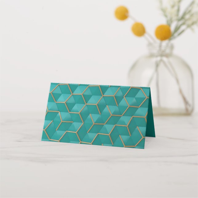 geometric place card (Back)