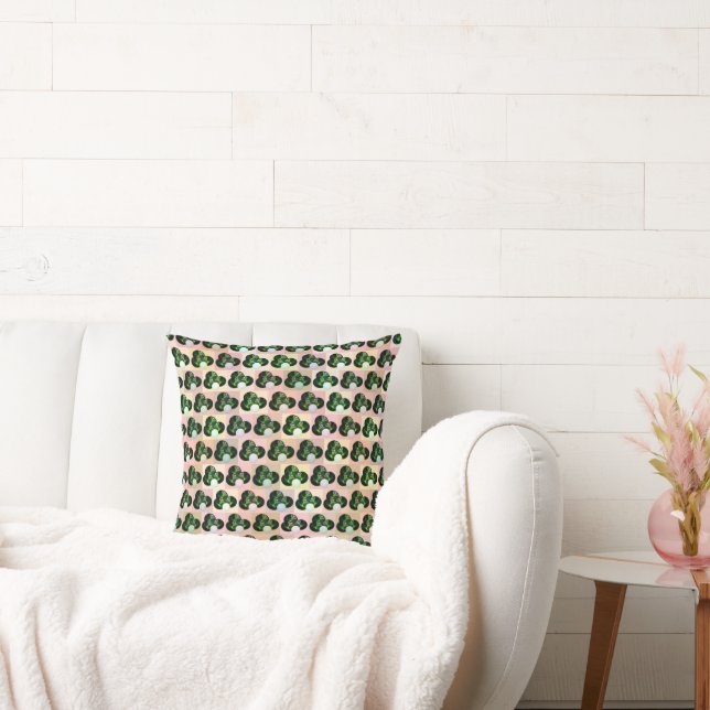 Geometric Play: Checked Lawn Bowls in Block Art Throw Pillow (Couch)