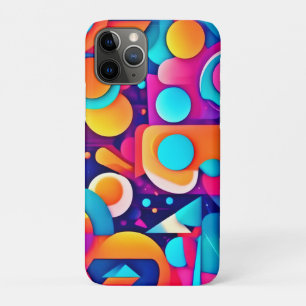 Geometric Playground in Colourful Chaos iPhone 11 Pro Case