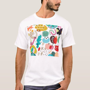 Geometric Pop Art Blocks T-Shirt