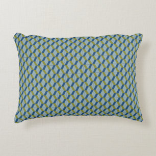 Geometric Portuguese tiles pattern in soft colours Accent Pillow