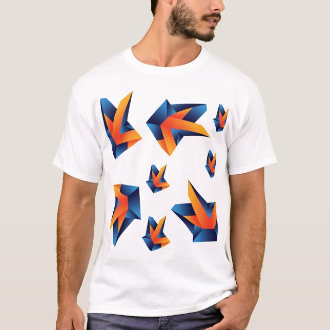Geometric Precision: Bold Abstraction T-Shirt (Front)