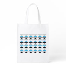 Geometric Print Reusable Grocery Bag