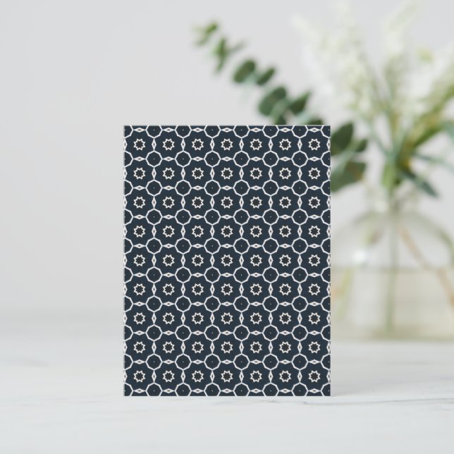 Geometric printed postcard (Standing Front)