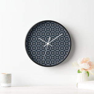Geometric printed wall clock