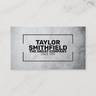 Geometric Professional Modern Concrete Grey Business Card