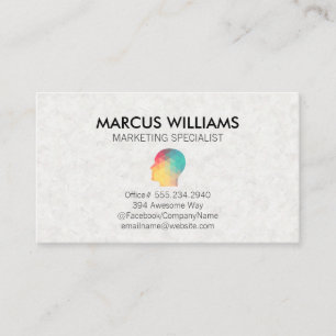Geometric Profile Business Card