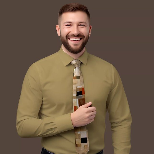 Geometric Rectangle Patterned Tie (Creator Uploaded)