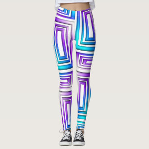 geometric rectangles leggings