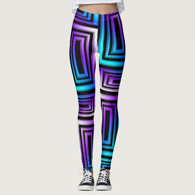 geometric rectangles leggings (Front)