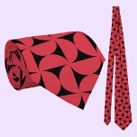 Geometric Red Black Pattern Tie<br><div class="desc">Find out about modern blob swatch pattern designs on most products.</div>