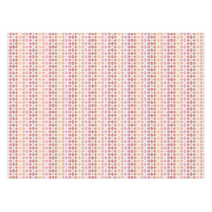 Geometric red ikat stripes pattern tablecloth