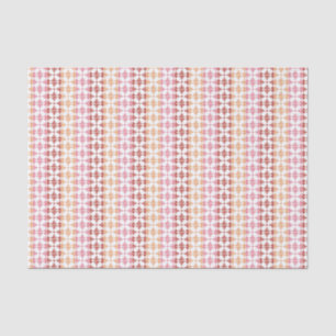 Geometric red ikat stripes pattern tissue paper
